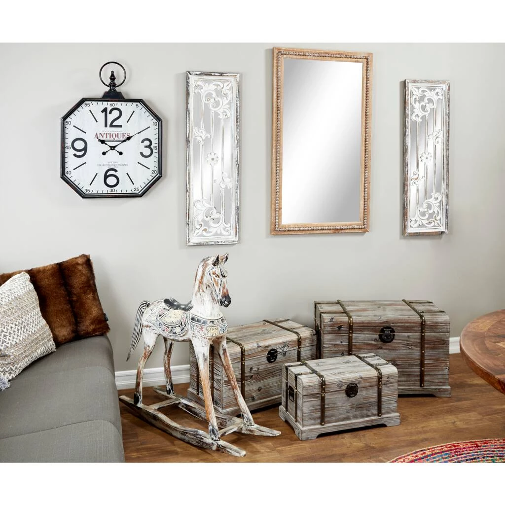 Top 10 ❤️ 48" Light Brown Boho Style Wood Wall Mirror by Ivory and Iris 🔔 9 Top 10 ❤️ 48" Light Brown Boho Style Wood Wall Mirror by Ivory and Iris 🔔 - Image 9