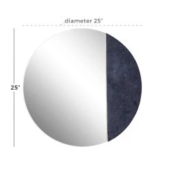 Top 10 π 28" Black Contemporary Marble Wall Mirror by Ivory and Iris π 10 Top 10 π 28" Black Contemporary Marble Wall Mirror by Ivory and Iris π -Cheap Ivory and Iris Store D362139S 5