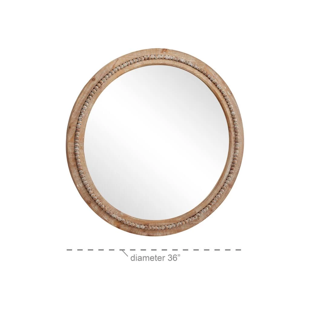 Brand new π 36" Light Brown Rustic Wood Wall Mirror by Ivory and Iris π 6 Brand new π 36" Light Brown Rustic Wood Wall Mirror by Ivory and Iris π - Image 6