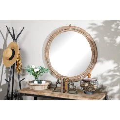 Brand new π 36" Light Brown Rustic Wood Wall Mirror by Ivory and Iris π 13 Brand new π 36" Light Brown Rustic Wood Wall Mirror by Ivory and Iris π -Cheap Ivory and Iris Store D362140S 7