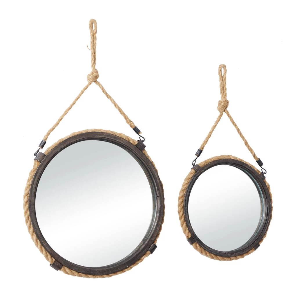 Promo π Brown Rustic Metal Wall Mirrors Set by Ivory and Iris π€© 2 Promo π Brown Rustic Metal Wall Mirrors Set by Ivory and Iris π€© - Image 2