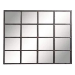 Best reviews of 𧨠45" Brown Industrial Metal Wall Mirror by Ivory and Iris π₯