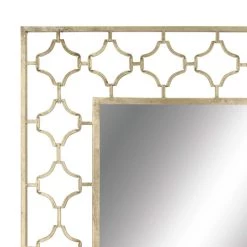 Budget ❤️ 50'' Gold Glam Metal Wall Mirror by Ivory and Iris 🔥 -Cheap Ivory and Iris Store D362183S 3