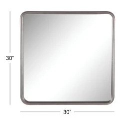 Best Sale π 30" Gray Metal Contemporary Wall Mirror by Ivory and Iris π₯ 10 Best Sale π 30" Gray Metal Contemporary Wall Mirror by Ivory and Iris π₯ -Cheap Ivory and Iris Store D362226S 5