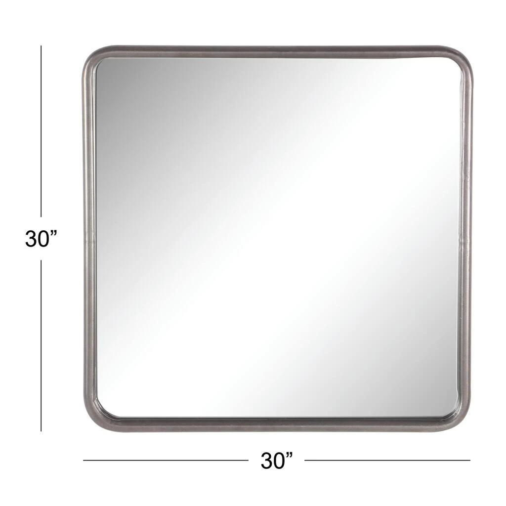 Best Sale π 30" Gray Metal Contemporary Wall Mirror by Ivory and Iris π₯ 5 Best Sale π 30" Gray Metal Contemporary Wall Mirror by Ivory and Iris π₯ - Image 5