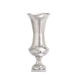 Cheapest 🎁 21" Silver Aluminum Traditional Vase by Ivory and Iris 🎉