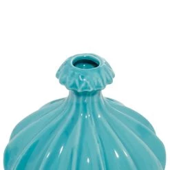 Discount ⌛ Blue Stoneware Modern Vase Set by Ivory and Iris 🤩 -Cheap Ivory and Iris Store D362911S 6