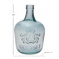 Cheap 🔔 17" Clear Glass Cabernet Vase by Ivory and Iris 🧨 -Cheap Ivory and Iris Store D362924S 4