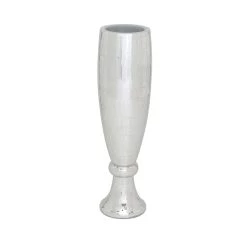 Promo ✨ 33" Silver Polystone Glam Vase by Ivory and Iris ⭐