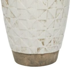 Wholesale 🔔 16" White Stoneware Coastal Style Vase by Ivory and Iris ✔️ -Cheap Ivory and Iris Store D362932S 4