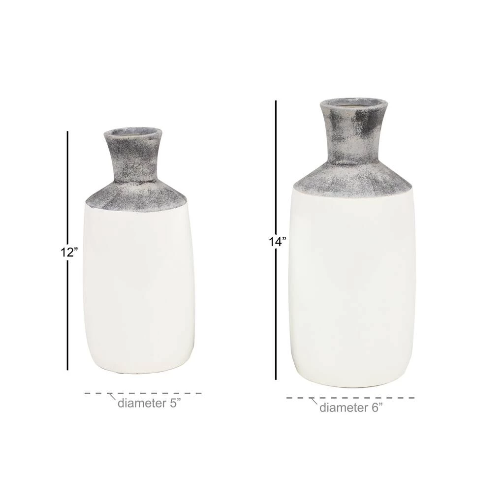 Best Pirce π White Stoneware Coastal Style Vase Set by Ivory and Iris π₯ 4 Best Pirce π White Stoneware Coastal Style Vase Set by Ivory and Iris π₯ - Image 4