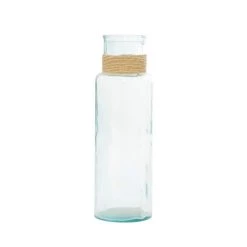 Discount 🤩 18" Clear Glass Farmhouse Vase by Ivory and Iris 🧨