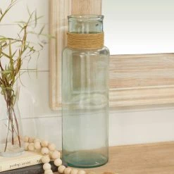Discount 🤩 18" Clear Glass Farmhouse Vase by Ivory and Iris 🧨 -Cheap Ivory and Iris Store D362938S 5