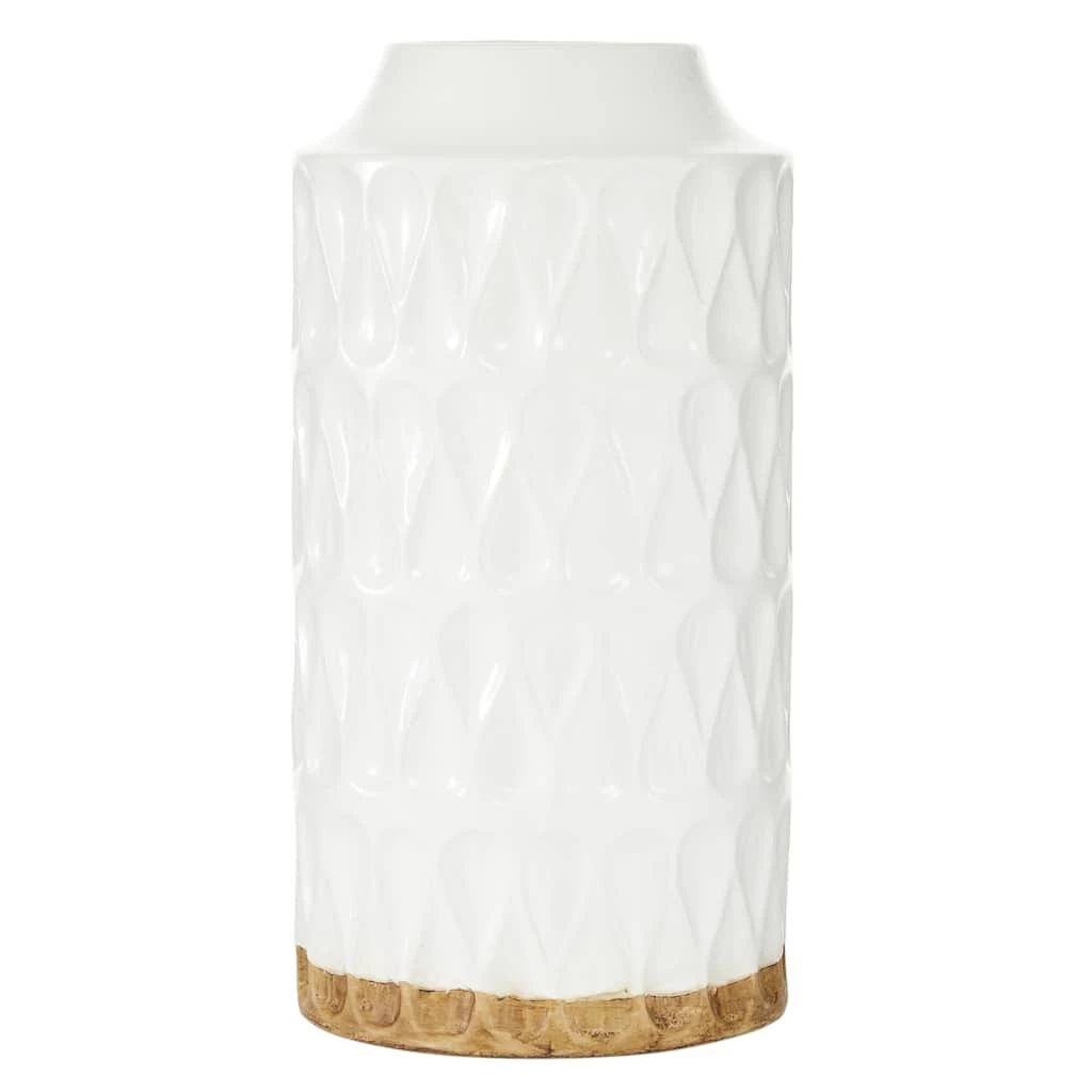 Promo π 16" White Porcelain Contemporary Vase by Ivory and Iris π 1 Promo π 16" White Porcelain Contemporary Vase by Ivory and Iris π