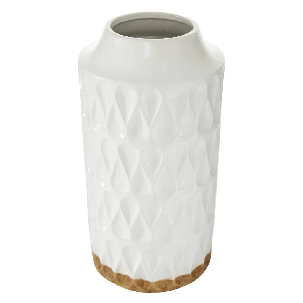 Promo π 16" White Porcelain Contemporary Vase by Ivory and Iris π 2 Promo π 16" White Porcelain Contemporary Vase by Ivory and Iris π - Image 2