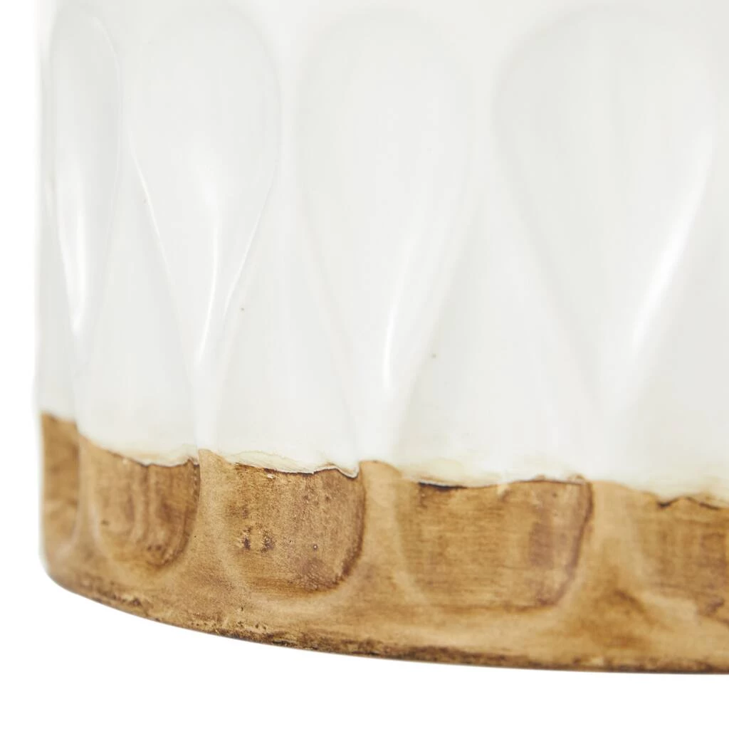 Promo π 16" White Porcelain Contemporary Vase by Ivory and Iris π 3 Promo π 16" White Porcelain Contemporary Vase by Ivory and Iris π - Image 3