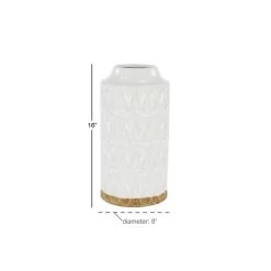 Promo π 16" White Porcelain Contemporary Vase by Ivory and Iris π 9 Promo π 16" White Porcelain Contemporary Vase by Ivory and Iris π -Cheap Ivory and Iris Store D362949S 4