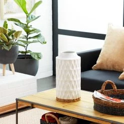 Promo π 16" White Porcelain Contemporary Vase by Ivory and Iris π 10 Promo π 16" White Porcelain Contemporary Vase by Ivory and Iris π -Cheap Ivory and Iris Store D362949S 5