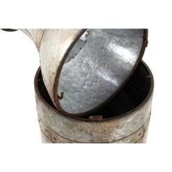 Flash Sale ⌛ Gray Metal Farmhouse Vase Set by Ivory and Iris 🎉 -Cheap Ivory and Iris Store D362958S 3