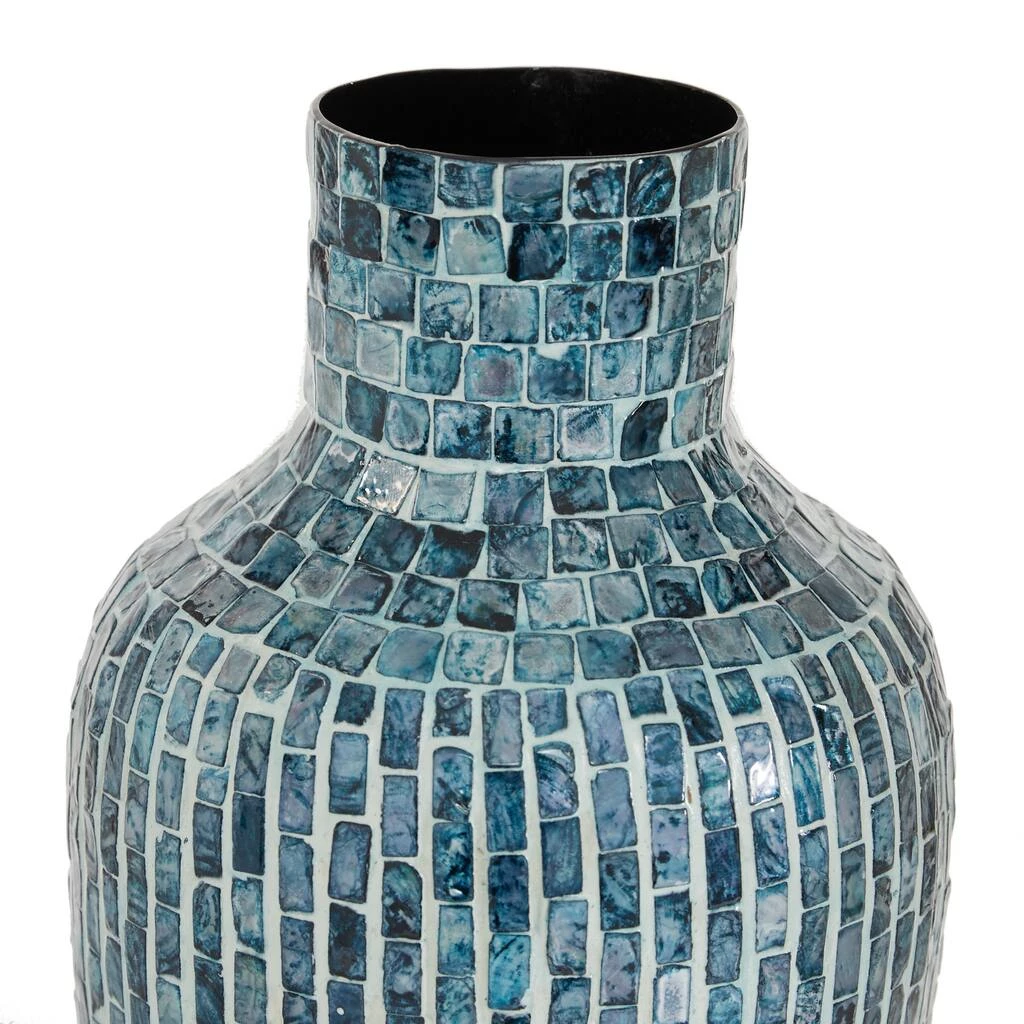 Hot Sale π 16" Blue π© Mother of Pearl Coastal Vase by Ivory and Iris π 3 Hot Sale π 16" Blue π© Mother of Pearl Coastal Vase by Ivory and Iris π - Image 3