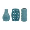 Outlet 👍 Blue Stoneware Modern Vase Set by Ivory and Iris 👏