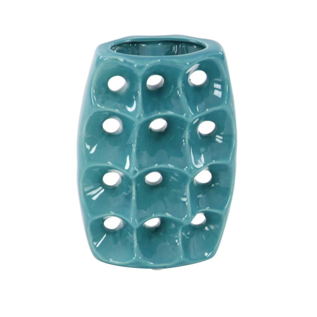 Outlet π Blue Stoneware Modern Vase Set by Ivory and Iris π 2 Outlet π Blue Stoneware Modern Vase Set by Ivory and Iris π - Image 2