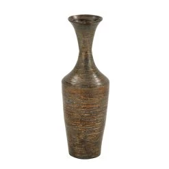Outlet π₯ Dark Brown Bamboo Traditional Vase by Ivory and Iris π―