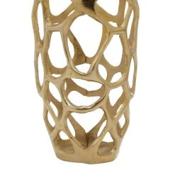 Brand new 😀 Gold Aluminum Contemporary Vase by Ivory and Iris 👏 -Cheap Ivory and Iris Store D362988S 4