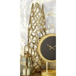 Brand new 😀 Gold Aluminum Contemporary Vase by Ivory and Iris 👏 -Cheap Ivory and Iris Store D362988S 6