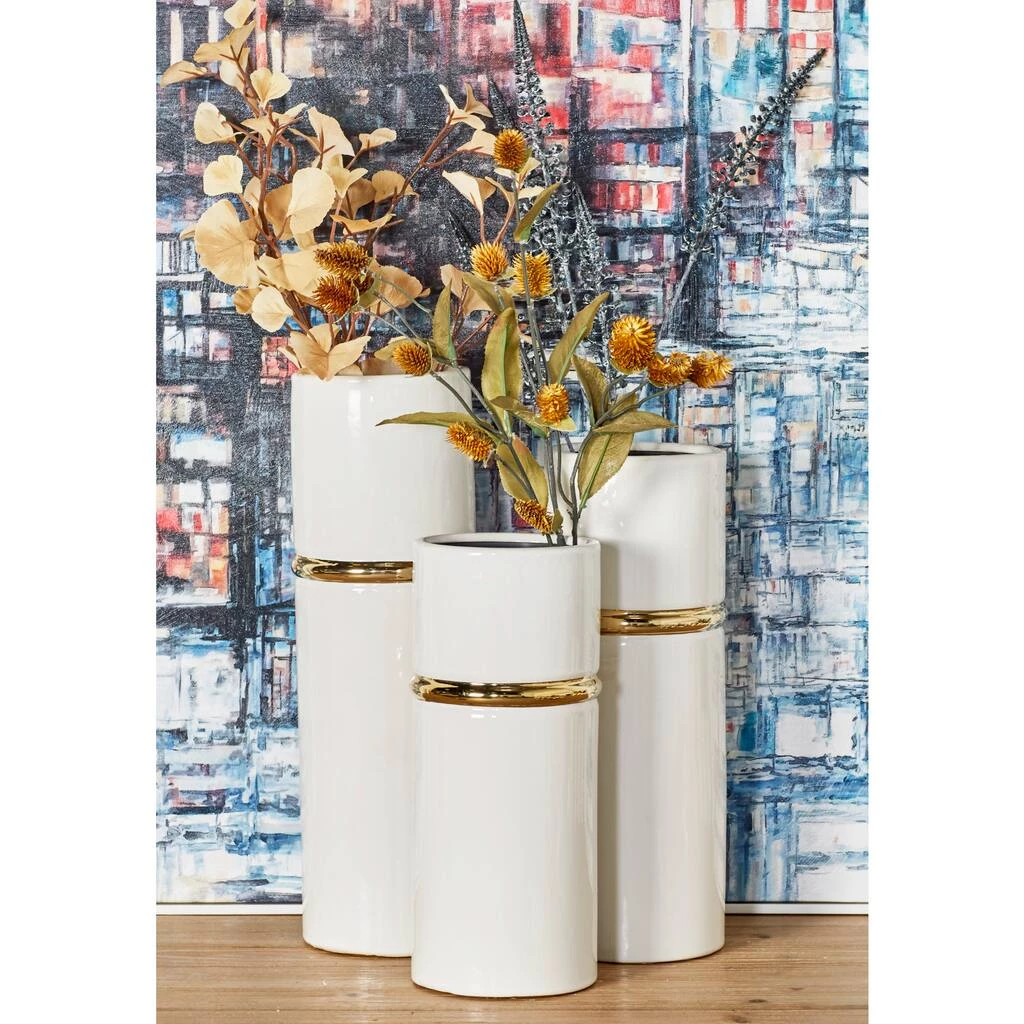 Cheap β¨ White Stoneware Glam Vase Set by Ivory and Iris π 6 Cheap β¨ White Stoneware Glam Vase Set by Ivory and Iris π - Image 6