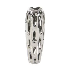 Buy 😍 21" Silver Ceramic Contemporary Vase by Ivory and Iris 🧨 -Cheap Ivory and Iris Store D362994S 3