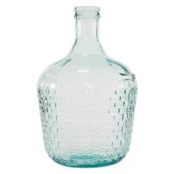 Budget ✨ 17" Blue Glass Farmhouse Vase by Ivory and Iris ✔️ -Cheap Ivory and Iris Store D362996S 8