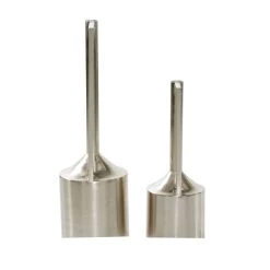 Budget 😍 Silver Metal Glam Vase Set by Ivory and Iris ⌛ -Cheap Ivory and Iris Store D364313S 3