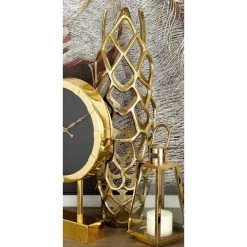 New 🎁 27" Gold Aluminum Contemporary Vase by Ivory and Iris 😀 -Cheap Ivory and Iris Store D364317S 6