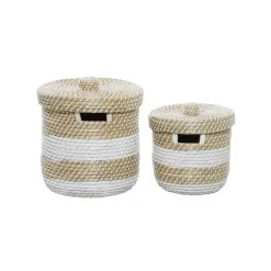 Cheap 🤩 Brown Seagrass Natural Storage Basket Set by Ivory and Iris 🌟 -Cheap Ivory and Iris Store D364329S 3