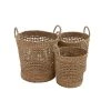New ✔️ Brown Seagrass Natural Storage Basket Set by Ivory and Iris 🔔