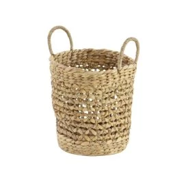 New ✔️ Brown Seagrass Natural Storage Basket Set by Ivory and Iris 🔔 -Cheap Ivory and Iris Store D364335S 4