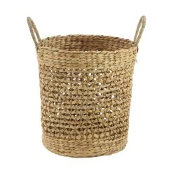New ✔️ Brown Seagrass Natural Storage Basket Set by Ivory and Iris 🔔 -Cheap Ivory and Iris Store D364335S 7