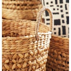 New ✔️ Brown Seagrass Natural Storage Basket Set by Ivory and Iris 🔔 -Cheap Ivory and Iris Store D364335S 8