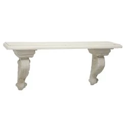 Budget π₯ 32" White Wood Farmhouse Wall Shelf by Ivory and Iris π