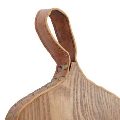 Promo 🎁 Brown Leather Rustic Magazine Rack Set by Ivory and Iris 👍 -Cheap Ivory and Iris Store D364343S 4