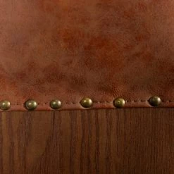 Promo 🎁 Brown Leather Rustic Magazine Rack Set by Ivory and Iris 👍 -Cheap Ivory and Iris Store D364343S 5