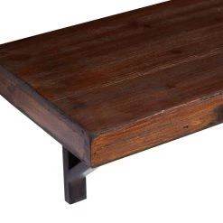 Best reviews of 👏 Brown Wood Industrial Wall Shelf Set by Ivory and Iris 🔔 -Cheap Ivory and Iris Store D364346S 3