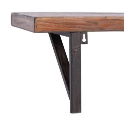 Best reviews of 👏 Brown Wood Industrial Wall Shelf Set by Ivory and Iris 🔔 -Cheap Ivory and Iris Store D364346S 6