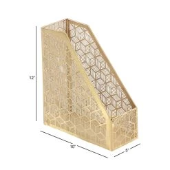 Best reviews of 🎉 12" Gold Iron Glam Magazine Holder by Ivory and Iris 🤩 -Cheap Ivory and Iris Store D364347S 9