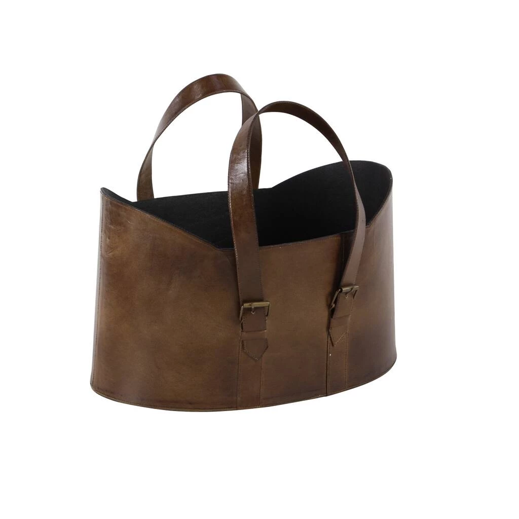 Outlet ❤️ Brown Leather Vintage Magazine Holder Set by Ivory and Iris ✨ 3 Outlet ❤️ Brown Leather Vintage Magazine Holder Set by Ivory and Iris ✨ - Image 3