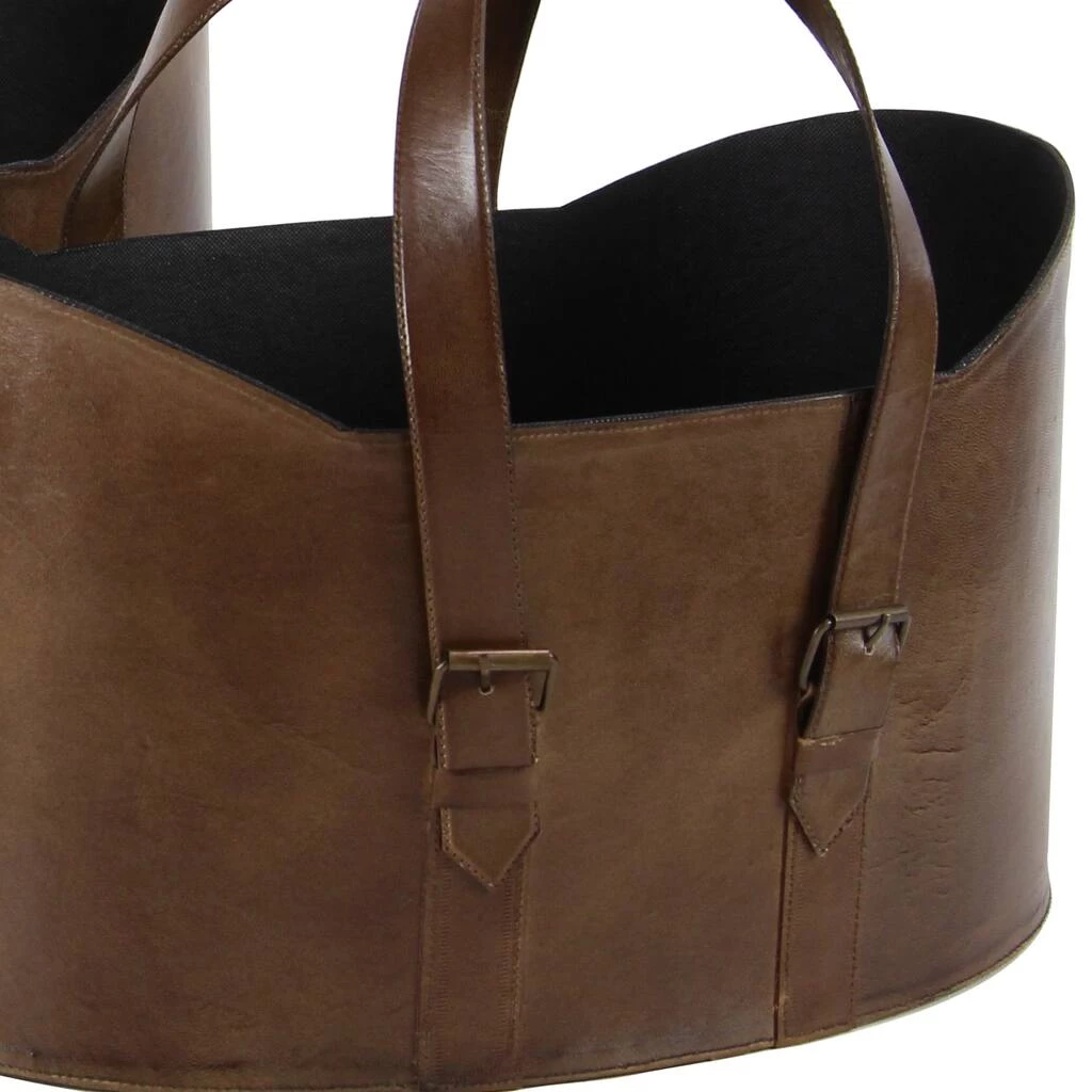 Outlet ❤️ Brown Leather Vintage Magazine Holder Set by Ivory and Iris ✨ 7 Outlet ❤️ Brown Leather Vintage Magazine Holder Set by Ivory and Iris ✨ - Image 7