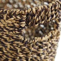 Best Pirce 🥰 15" Brown Seagrass Natural Magazine Rack by Ivory and Iris ⌛ -Cheap Ivory and Iris Store D364349S 3