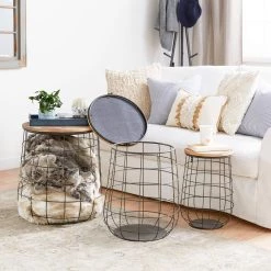 Cheapest 🥰 Brown Farmhouse Storage Basket Set by Ivory and Iris 👍 -Cheap Ivory and Iris Store D364350S 7