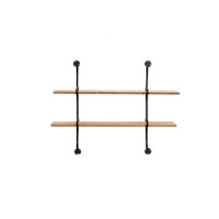 Brand new 😍 37" Brown Wood Industrial Wall Shelf by Ivory and Iris 🎉 -Cheap Ivory and Iris Store D364352S 5